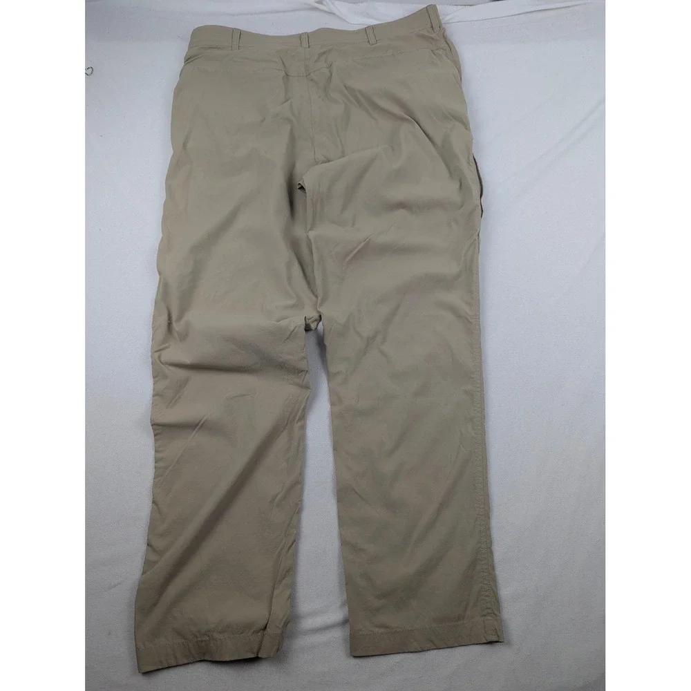 Coolibar Mens 38x32 Tan UPF 50+ Summer Casual Pants Stretch Nylon 01606
